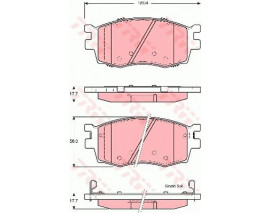 ÖN BALATA ACCENT ERA 1.4 GL-1.5 CRDI-1.6 GLS 05 KIA RIO 1.4 1.5 CRDİ 1.6 GLS 05 İ20 09