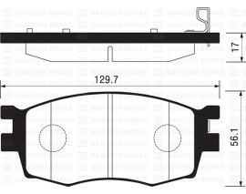 ÖN BALATA ACCENT ERA-KIA RIO 1.4 GL-1.5 CRDI-1.6 GLS 05 İ20 09 GDB3420