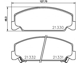 ÖN BALATA ACCORD 2.0I 88-92 CIVIC 1.6I 16V 4WD CRX 1.6 ESI 88-92 GDB764