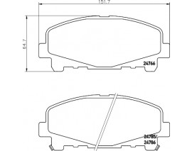 ÖN BALATA ACCORD IX CU 2.0İ-2.4İ 08 TAM OTOMATİK