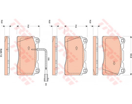 ÖN BALATA ALFA 159 1.8TBİ MPİ 1.9JTS 2.2JTS 3.2JTS 2.0JTDM 05-11 DELTA III 844 1.8-1.8 16V 09