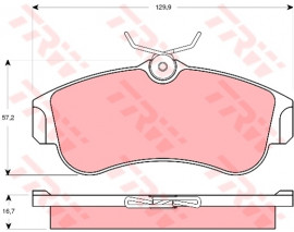 ÖN BALATA ALMERA II N16 1.5 1.8 2.0Dİ 00 1.5DCİ 03 PRIMERA P10 1.6 2.0GT 90-96 P11 1.6