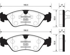 ÖN BALATA ASTRA F 91-98 CALIBRA-OMEGA-VECTRA A 1.8-2.0 88-95 GDB891-GDB1300-GDB3116