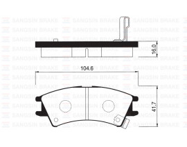 ÖN BALATA ATOS 1.0I 98-01 ATOS PRIME 1.0I 99-01 ATOS SPRIRIT 99 GDB3165