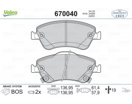 ÖN BALATA AURIS-COROLLA 1.3 1.4D-1.4 VVTI-1.6 VVTI-1.8-2.0D-4D-2.2D 07 10