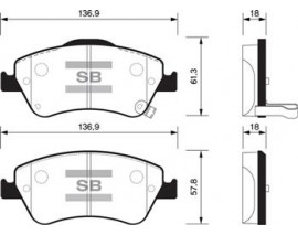 ÖN BALATA AURIS-COROLLA 1.4D-1.4 VVTI-1.6 VVTI-2.0D-4D-2.2D 07 GDB3481
