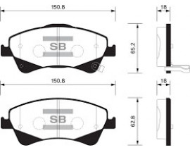 ÖN BALATA AURIS-COROLLA 2.0D-4D-2.2D 07 AVENSIS-VERSO 1.6-1.8-2.0-2.0D-4D 09 GDB3479