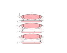 ÖN BALATA AVENSIS 1.8-2.0-2.0D-4D 2.4 03-08 COROLLA VERSO 1.6-1.8- 2.0 2.2D-4D 04-09