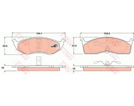 ÖN BALATA B.Y TİP CHRYSLER 300M 2.7 3.5 98-04 VOYAGER 95-01 STRATUS 95-99 CONCORDE