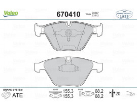 ÖN BALATA BMW E90 E91 E92 3 SERİSİ 05 E60 E61 5 SERİSİ 03 E63 E64 E65 E66 E67 E84 E89 Z4 09