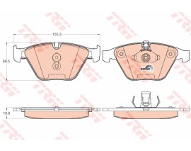 ÖN BALATA BMW X1 09 Z4 09 BMW 1 11-12 -BMW 3 05 BMW 5 03 BMW 6 04 BMW 7 01