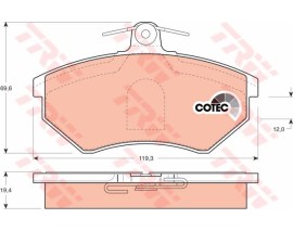 ÖN BALATA CADDY II 95-04 GOLF II-III 90-99 PASSAT 88-96 CORDOBA-IBIZA 99-02 TOLEDO 93-99