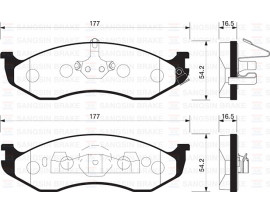 ÖN BALATA CHEROKEE 2.5İ-4.0İ-2.1 TD 90-01 GRAND CHEROKEE 4.0İ-5.2İ 95-99 GDB4104-GDB1153