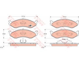 ÖN BALATA CHEROKEE 2.5İ-4.0İ- 2.1 TD 90-01 GRAND CHEROKEE 4.0İ-5.2İ 95-99 WRANGLER 2.5- 4.0 96-07