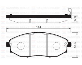 ÖN BALATA CHEVROLET EPICA KL1 2.0-2.5-2.0D-2.5 EXECUTIVE 06 TOSCA 2.0-2.5-2.0D 06