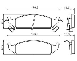 ÖN BALATA CIRRUS 1994-2000-STRATUS 1995-2001