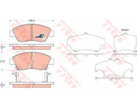 ÖN BALATA CIVIC 1.4 1.5 1.6 ie 1.7 2.0 91-05 GDB1183