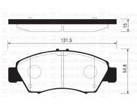 ÖN BALATA CIVIC V 1.4-1.5 16V 97-01 JAZZ 1.2-1.4 02 JAZZ 1.2 08 GDB3212-GDB1164-GDB3176