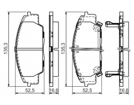 ÖN BALATA CIVIC VI 2.0 1.7 09/01/05 S2000 99 0986TB2364