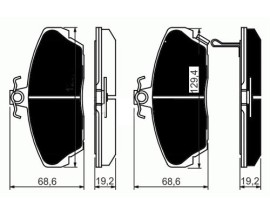 ÖN BALATA CIVIC VI 95-05 ROVER 200 400 95-00 25 00-05 45 00-05 MG 01-05 800 92-93 COUPE
