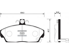 ÖN BALATA CIVIC VI 95-05 ROVER 200-400 95-00 25 00-05 45 00-05 MG 01-05 GDB1319-GDB479
