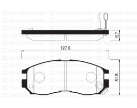 ÖN BALATA COLT 1.8 GTI 16V-GALANT-LANCER GDB1128-GDB3133