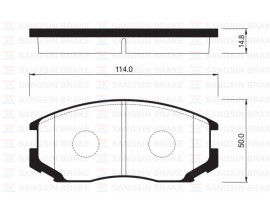 ÖN BALATA COLT 90-03 LANCER 95-03 MIRAGE 91-95 GDB3046