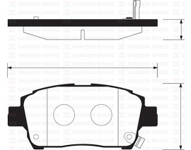 ÖN BALATA COROLLA 1.4-1.6-1.4VVTİ-1.6VVTİ-1.8 00-07 YARİS 1.3-1.5-1.4D-4D 99-05 GDB3317