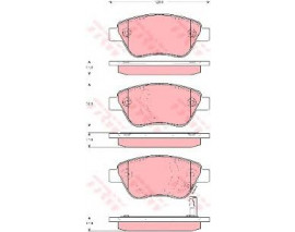 ÖN BALATA CORSA D KÜÇÜK TİP 1.0-1.2-1.3 CDTI-1.4 07/06 10 DOBLO 03 PANDA 04