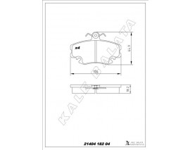 ÖN BALATA DACIA LOGAN 04 SANDERO 08 TWİNGO II 07 1.4-1.6-1.5dCi