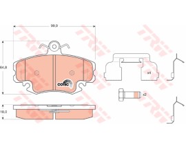 ÖN BALATA DACIA LOGAN-SANDERO 1.4-1.6-1.5 DCI 08 TWNG 1.5 DCI 07