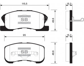 ÖN BALATA DAIHATSU SIRION 1.0-1.3 98-05 GDB3220-GDB3266