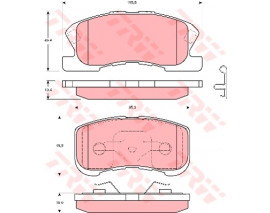ÖN BALATA DAIHATSU SIRION 1.0 1.3 98-05 GDB3266