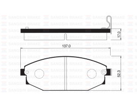 ÖN BALATA DİSK HYUNDAI GALLOPER I-II 2.5TD-3.0 V6 91-03 -TOYOTA HILUX PIC 2.5 D-4D05 GDB3232