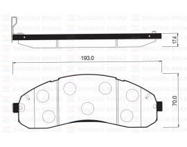 ÖN BALATA DİSK KIA BONGO 1.4 TON K3000 04