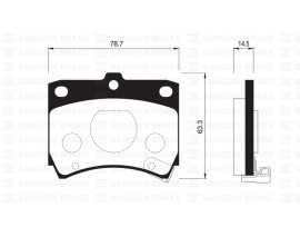 ÖN BALATA DİSK KIA PRIDE 05 MAZDA 121 90 GDB773