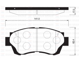 ÖN BALATA DİSK LEXUS SC 3.0i TOYOTA CAMRY 91-96 GDB1142-GDB3155
