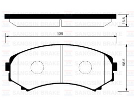 ÖN BALATA DİSK MITSUBISHI PAJERO MONTERO 99 /MAZDA MPV 3.0cc-E2200 99 /ISUZU D-MAX 02-08