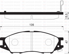 ÖN BALATA DİSK NISSAN ALMERA 03-07 OPEL ASTRA G COUPE GDB3563