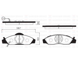 ÖN BALATA DİSK SSANGYONG MUSSO-KORANDO 02 SENSÖRLÜ GDB3134