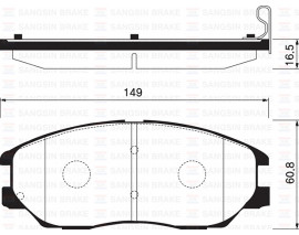 ÖN BALATA DİSK SSANGYONG RODIUS 05 GDB3360