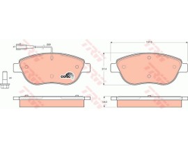 ÖN BALATA DOBLO 1.3-1.9 JTD 07 G.PUNTO 1.3 MJT 05 STILO 05 LINEA-BRAVO 07 IDEA 1.3 05 1 FİŞ