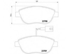 ÖN BALATA DOBLO 1.3-1.9 JTD 07 G.PUNTO 1.3 MJT 05 STILO 05 LINEA-BRAVO 07 IDEA 1.3 05