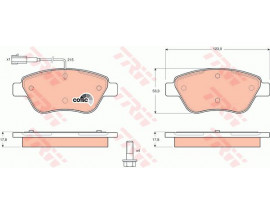 ÖN BALATA DOBLO-ALBEA-LINEA-STILO-FIORINO 1.3MJTD-BIPPER-NEMO 1.4 HDI fişli