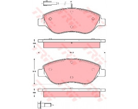 ÖN BALATA EGEA YM-STILO 2.4 20V 01 1.9 JTD-MULTIWAGON 1.9JTD 04 BRAVO 1.9D MULTIJET 07