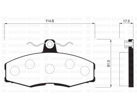 ÖN BALATA FAVORIT 1.3 88-97 FORD SIERRA 1.3 1.6 2.0 86-93 GDB473