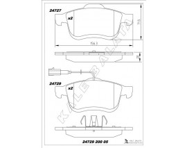 ÖN BALATA FIAT DOBLO III 10 OPEL COMBO 12 1.3D MTJ 1.4 1.6D MTJ 2.0D MTJ ÇİFT FİŞLİ TEK FİŞLİ