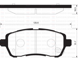 ÖN BALATA FIESTA VI 1.4-1.4TDCİ 1.6 TDCI 08 SWIFT 10 JUSTY 07 MAZDA II 07 SIRION 08 GDB1893-GDB3437