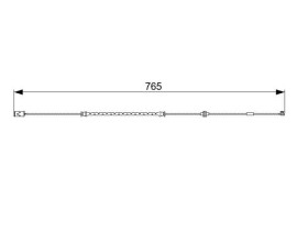 ÖN BALATA FİŞİ İKAZ KABLOSU ASTRA G 99-05 COMBO 01 05 ZAFIRA 99-05 1.7CDTİ08 GIC197