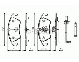ÖN BALATA FİŞLİ AUDI A4-A5-A6-A7-Q5 2008 0986TB3165